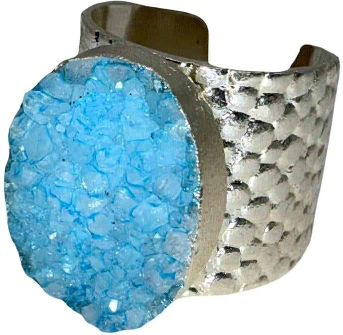 Sky Blue Rock Candy Ring